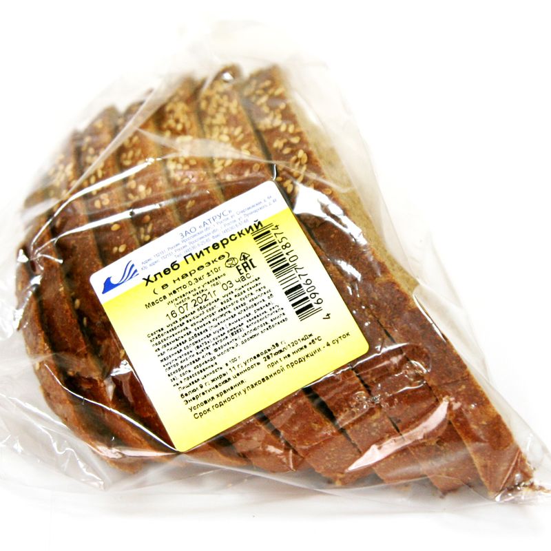 

Хлеб Атрус Питерский нарезка 300 г