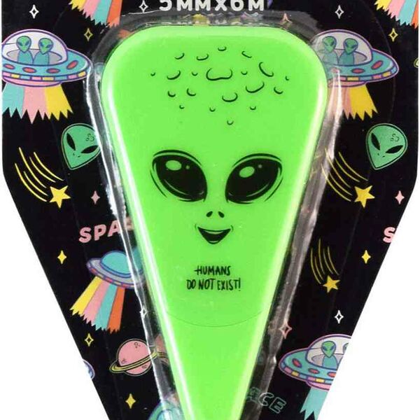 Корректирующая лента deVENTE Alien цвет: зелёный, 5 мм×6 м