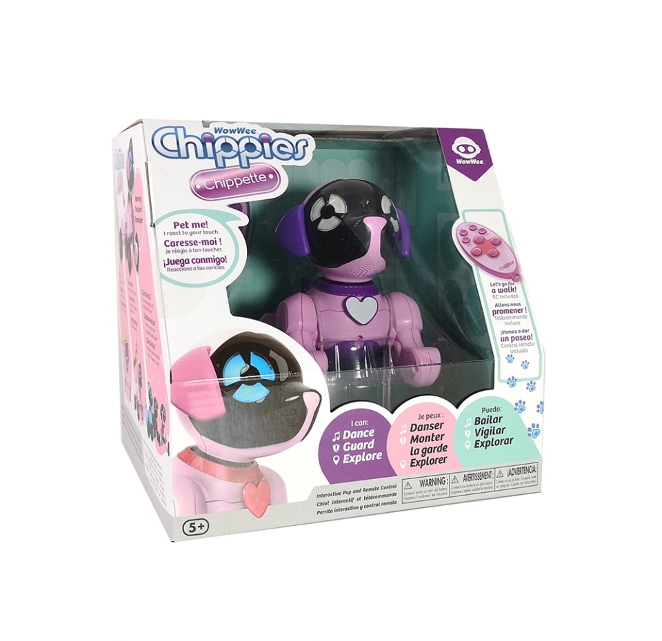 

Робот «Щенок Chippette» розовый, WowWee, 1 шт., Канада