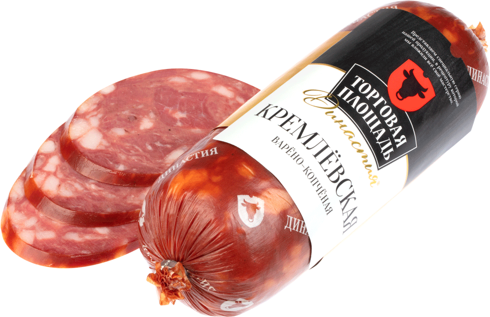 

Колбаса Торговая площадь Кремлевская варено-копченая 320 г