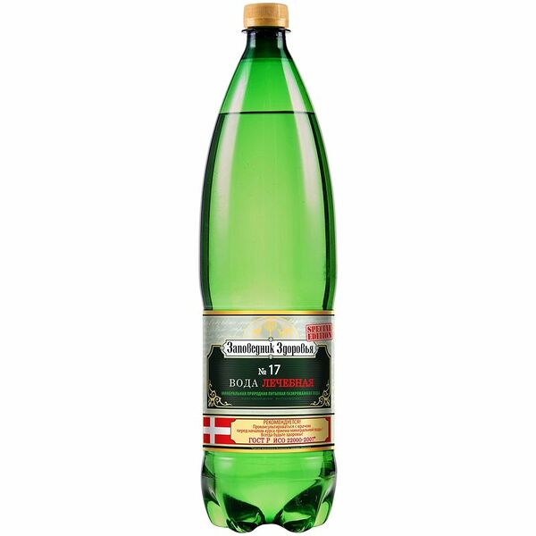 Вода минеральная Заповедник Здоровья №17 газированная