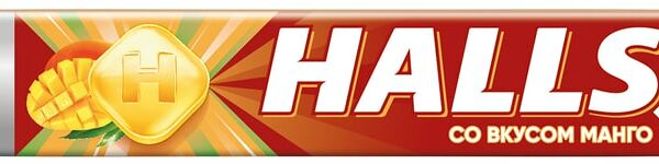 Леденцы Halls Манго 25г