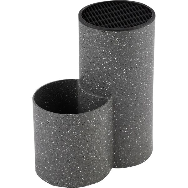 Подставка для ножей Mallony MARMO 19х11х22см, пластик/резина