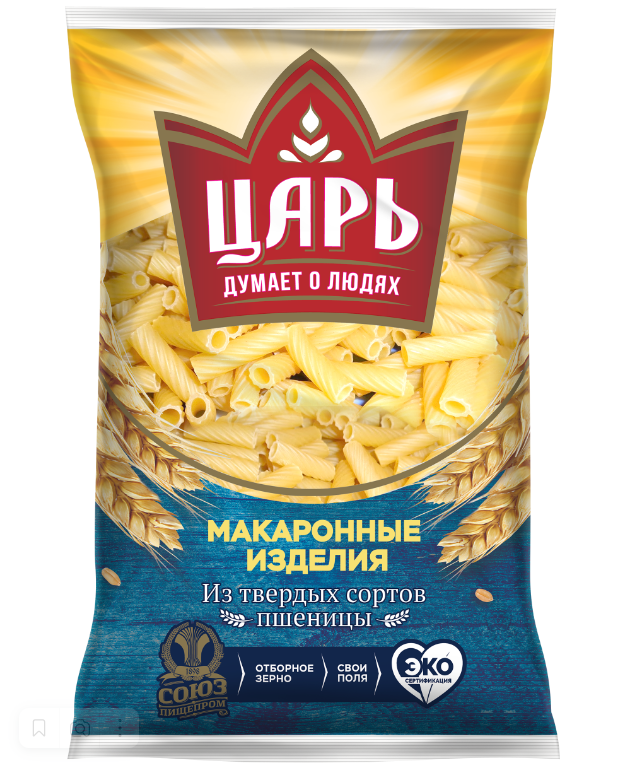 

Макароны Царь Трубочки, группа А высший сорт, 450 г