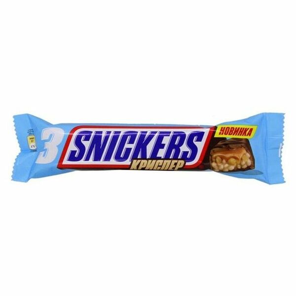 Батончик шоколадный Snickers Криспер, 60г