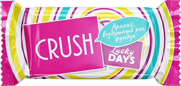 

Конфеты Lucky Days карамель с арахисом фундуком и воздушным рисом