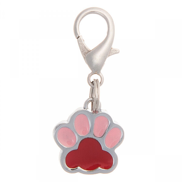 Адресник для животных V.I.Pet малый лапка, с местом для гравировки 18*16 мм