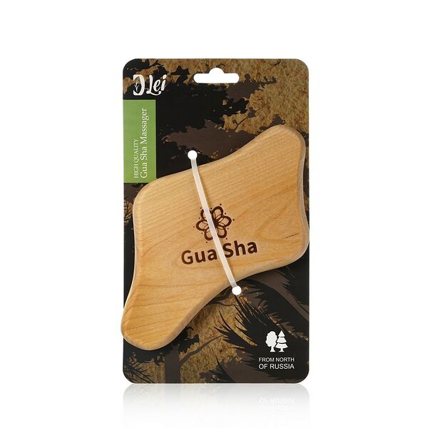 Массажер для тела Lei Gua Sha из натурального дерева (малый)