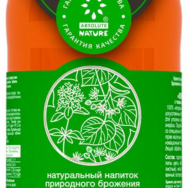 Напиток газированный Absolute Nature Relax Комбуча цветы липы и чабрец, 555мл