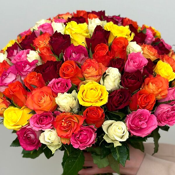 Букет цветов из 101 розы Кения
