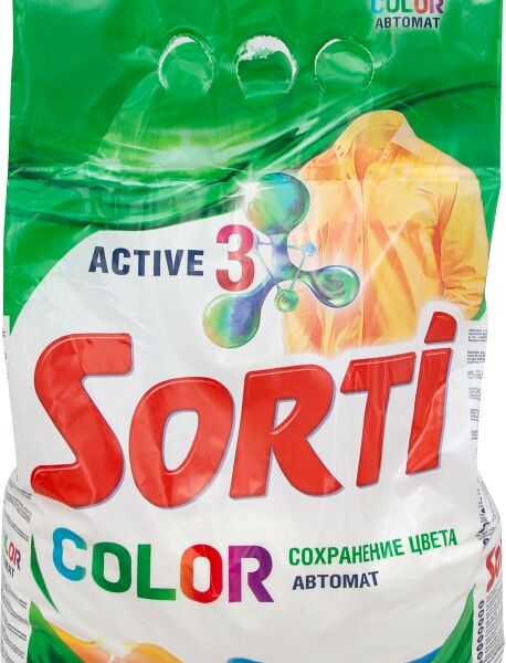 Стиральный порошок Sorti Active 3 Color автомат 2.4кг