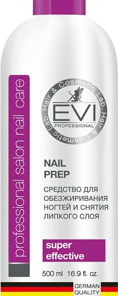 Средство для обезжиривания ногтей EVI professional и снятия липкого слоя 500мл