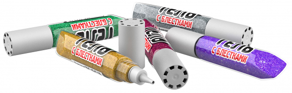 Гель с блестками 