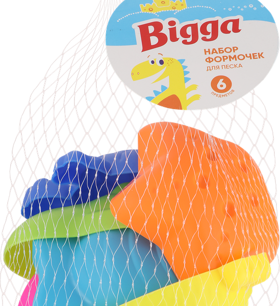 Набор игровой Bigga формочки для песка, 6 предметов