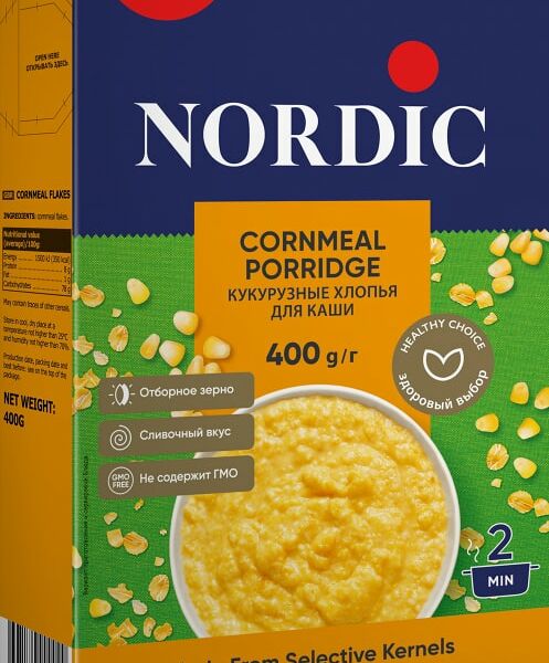 Хлопья Nordic кукурузные 400г