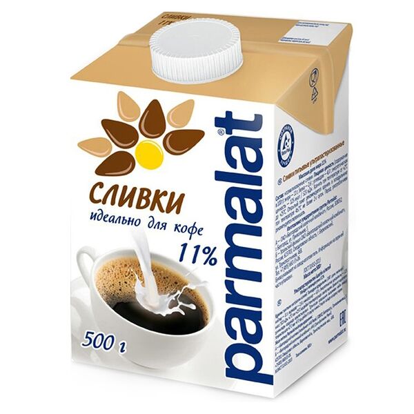 Сливки для кофе Parmalat 11%