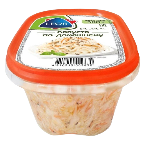 Салат Капуста по-домашнему Леор Пластик вес 380 г.