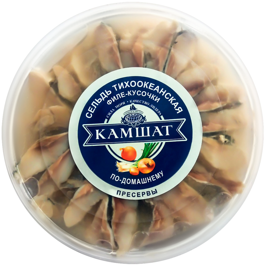 

Сельдь КАМШАТ филе-кусочки в маринаде по-домашнему