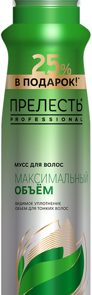 Мусс д/волос ПРЕЛЕСТЬ Professional Максимальный объем
