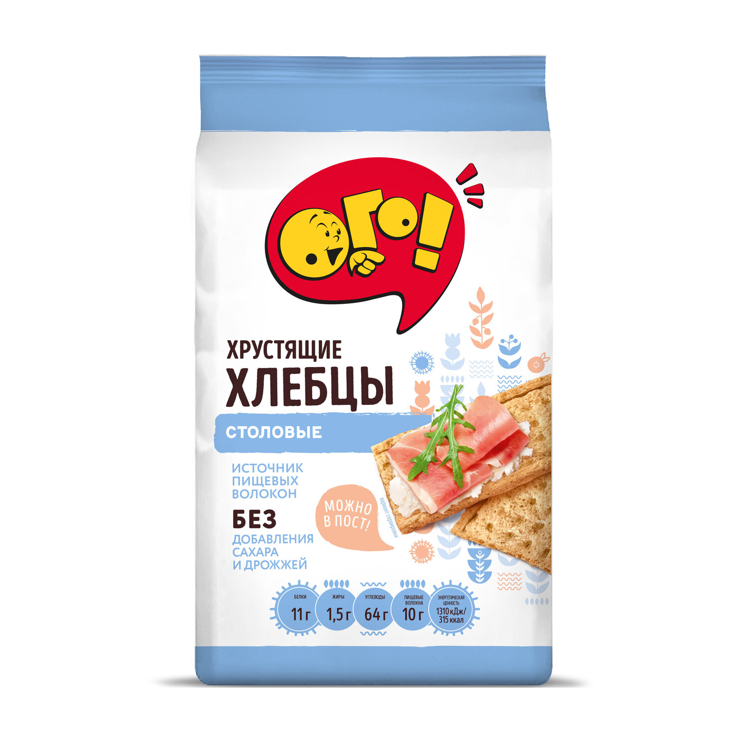 

Хлебцы Ого! столовые 75 г