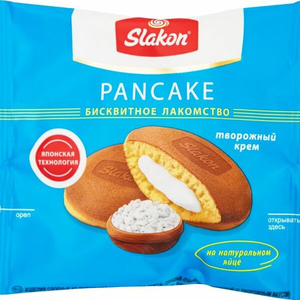 Пирожное pancake Slakon Творожный вкус