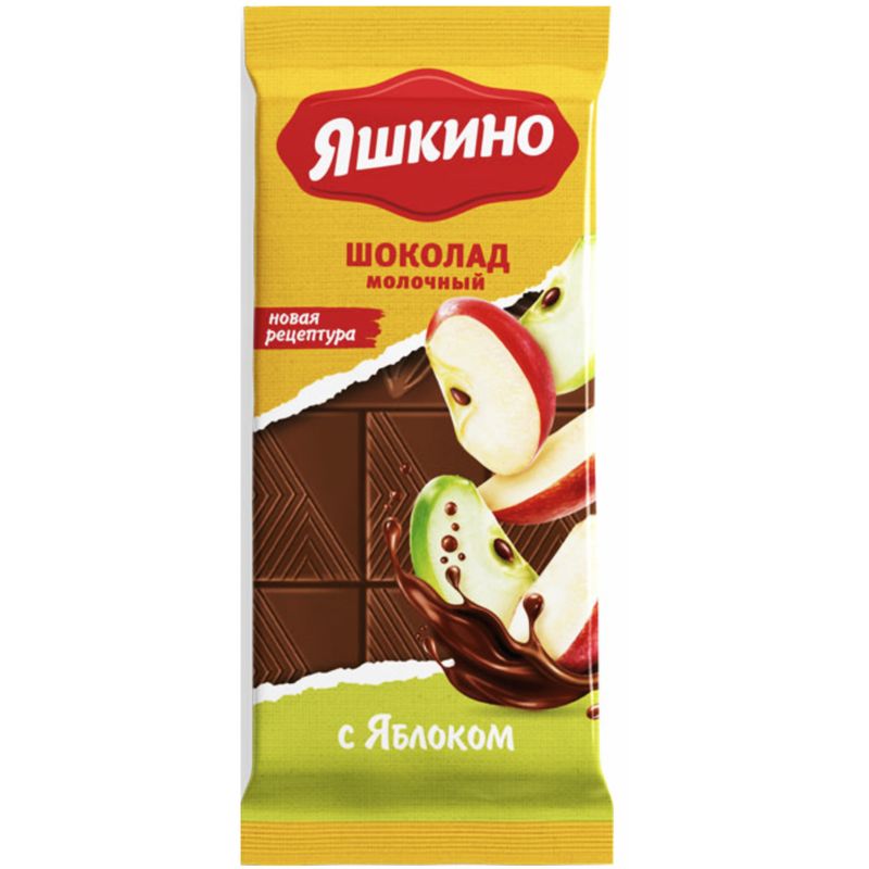 

Шоколад Яшкино молочный с яблоком, 90 г