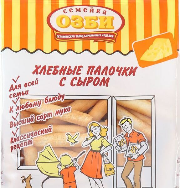 Палочки Семейка Озби с сыром