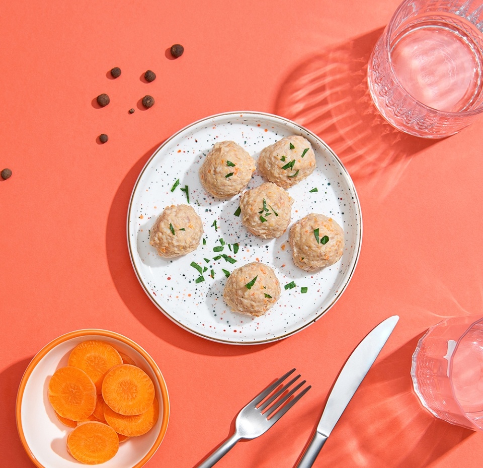 

Боллы из индейки с морковью Азбука Life, 6 шт в наборе, 160 г