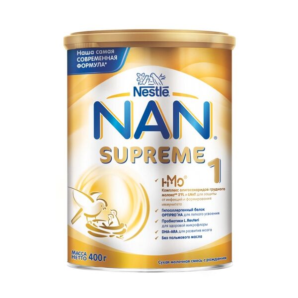 Смесь сухая молочная NAN Supreme c рождения 400 г
