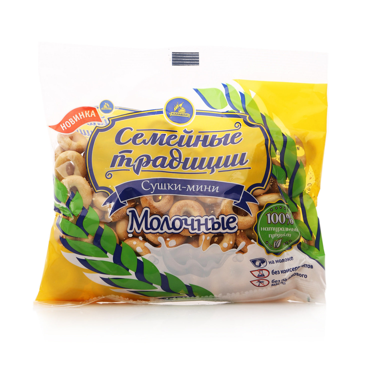 

Сушки-мини Каравай Семейные традиции молочные 200 г