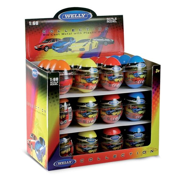 Игрушка Welly модель машины в яйце-сюрприз в ассортименте