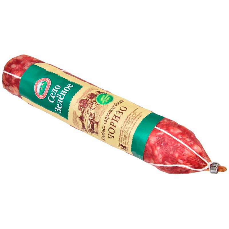 

Колбаса сырокопчёная Село зелёное чоризо 240 г