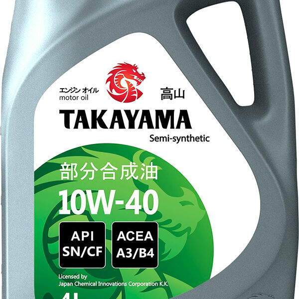 Масло моторное полусинтетическое Takayama API SN/CF 10W-40 4л