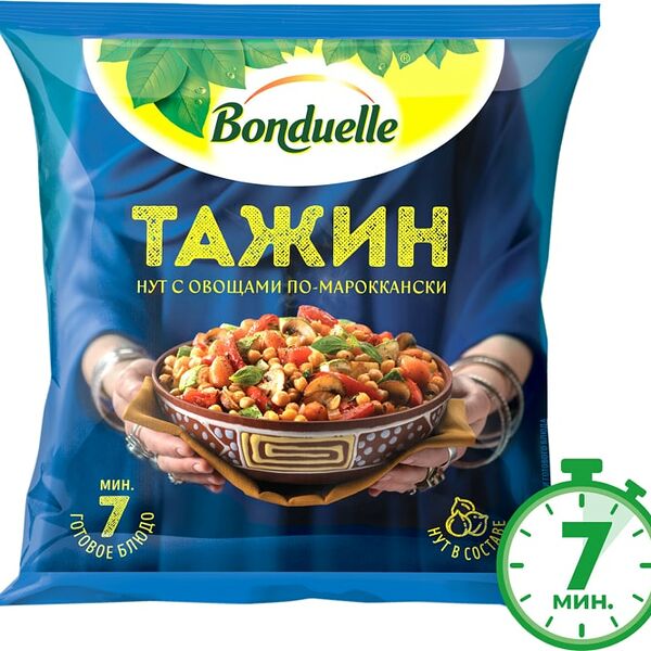 Смесь овощная Bonduelle Нут с овощами по-мароккански Тажин 400г