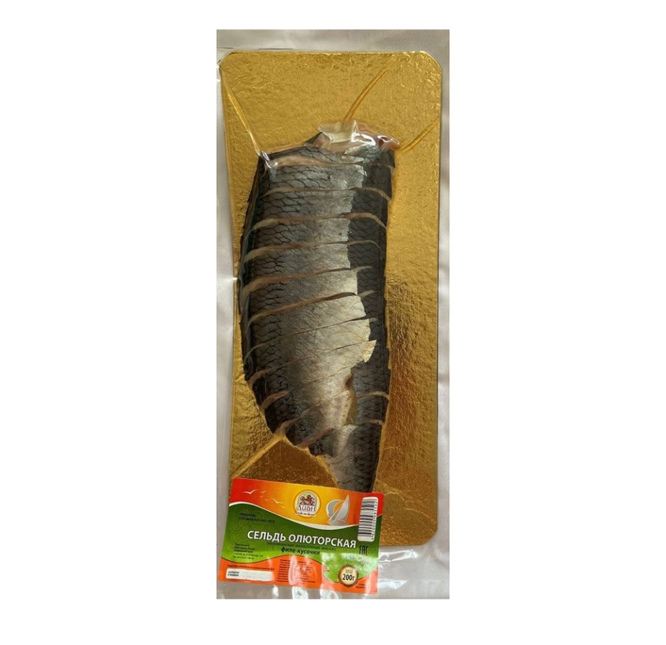 

Сельдь Лиан олюторская филе-кусочки 200 г