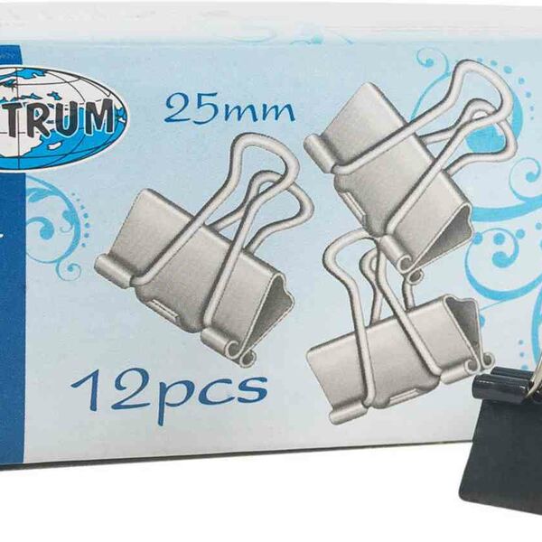 Зажим для бумаг Centrum 25 мм, 12 шт.