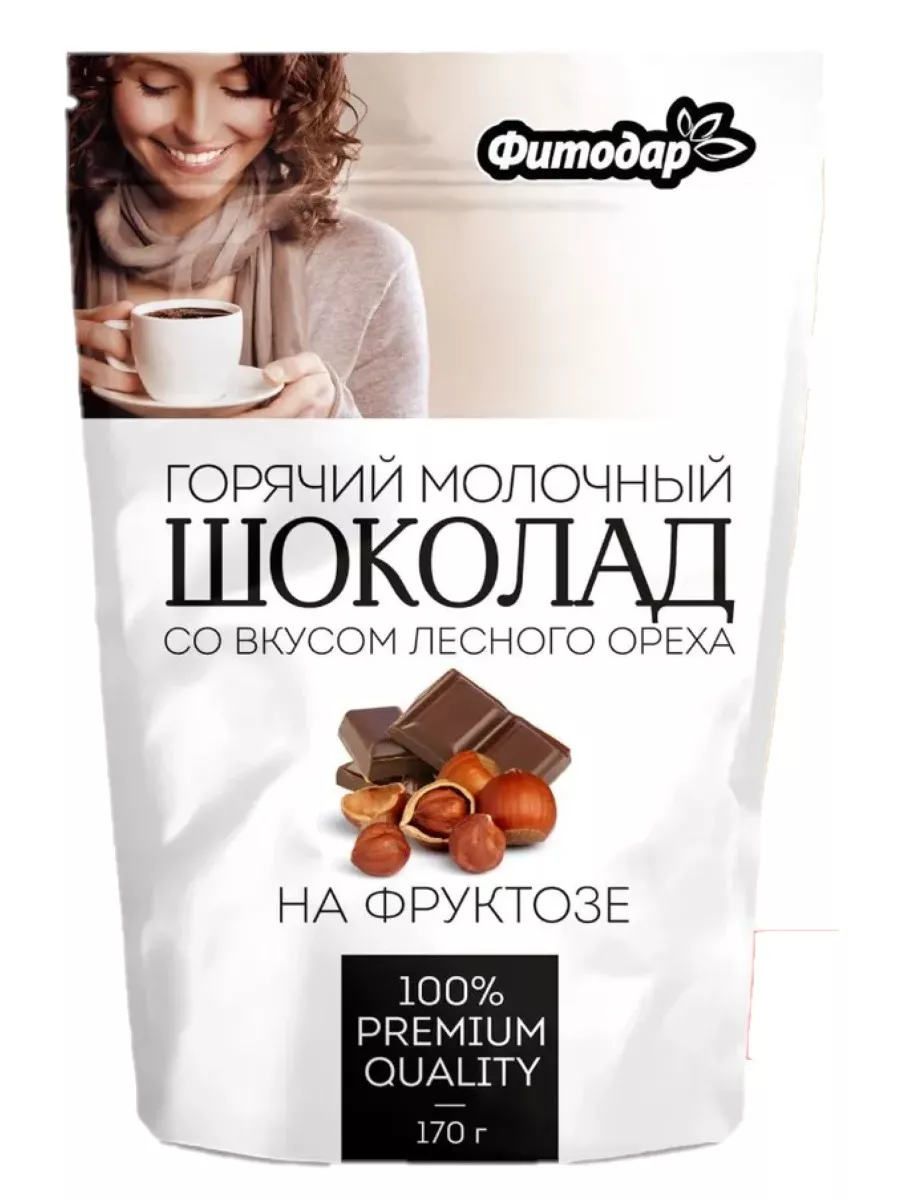 

Горячий шоколад Фитодар молочный лесной орех 170 г