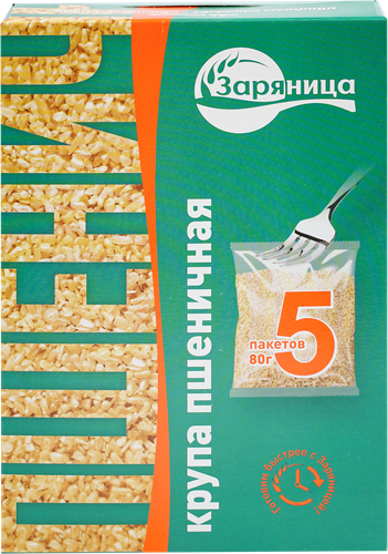 

Крупа пшеничная ЗАРЯНИЦА в пакетиках, 5х80г