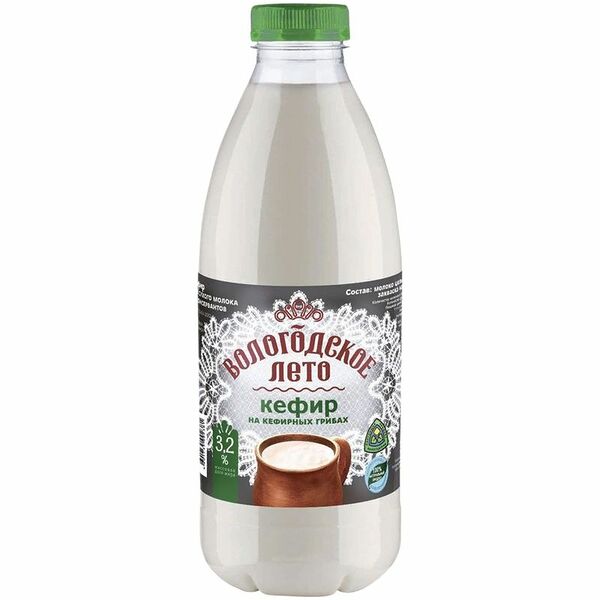 Кефир Вологодское Лето 3.2%, 930мл