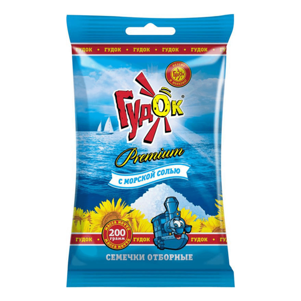 Семечки подсолнечника ГУДОК обжаренные с морской солью