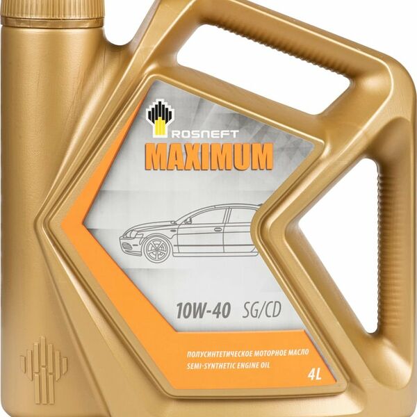 Масло моторное полусинтетическое Rosneft Maximum 10W-40 ТМ Rosneft