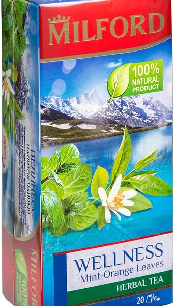 Чай травяной Milford Wellness Mint-Orange Leaves 20*2г