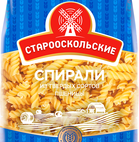 Макароны СТАРООСКОЛЬСКИЕ Спирали, группа А высший сорт