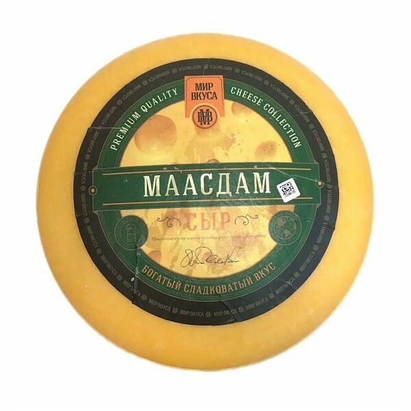 Сыр Мир Вкуса маасдам 45% БЗМЖ вес