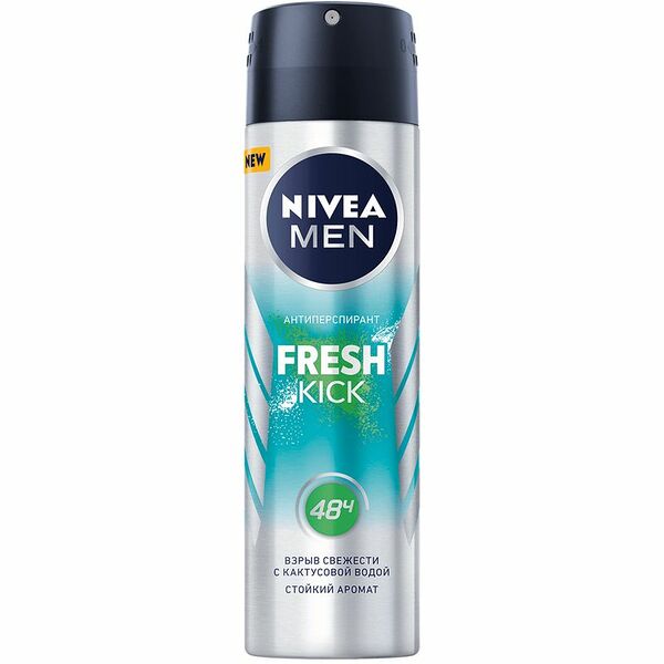 Антиперспирант Nivea Man Fresh Kick спрей, 150мл