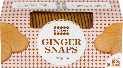 

Печенье Nyakers Ginger Snaps Original хрустящее имбирное 150 г