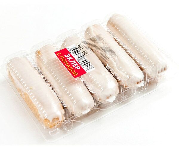 Пирожное Эклер с помадой