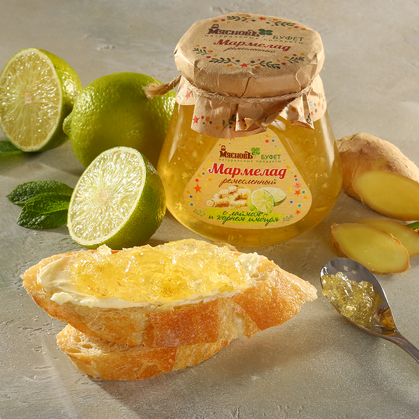 Мармелад ремесленный с лаймом и корнем имбиря МясновЪ Буфет