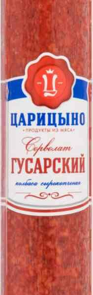 Сервелат сырокопчёный Царицыно Гусарский полусухой