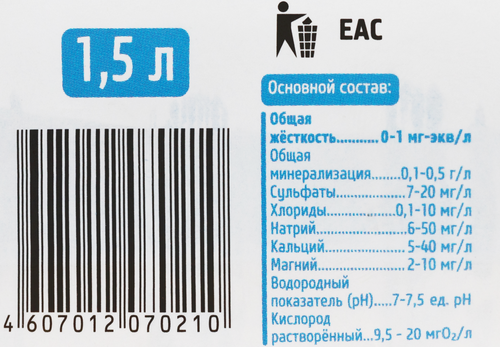 

Питьевая вода Ирбис негазированная 1.5 л